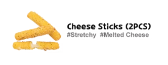 <p>Contains fried cheese: crispy coating with melted cheese inside.</p>
