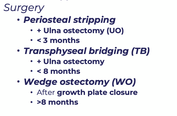 <p>These are the main surgical treatment techniques for ALD repair in which animals (specific)?</p>