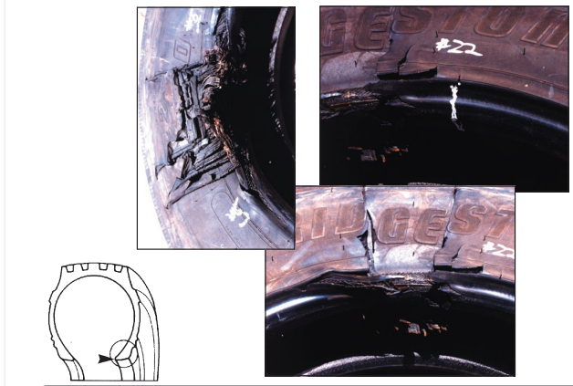 <p><span style="background-color: rgba(0, 0, 0, 0); line-height: 20.925px;"> Severe rim impression + distorted bead. Always scrap.&nbsp;</span></p>