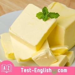 <p>I often eat toast with _____ and jam on it.</p>