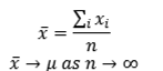 <p>measure of central tendency that represents the typical or central value of a set of data points </p><ul><li><p>x is sample mean </p></li><li><p>u is population mean </p></li></ul><p></p><p></p>