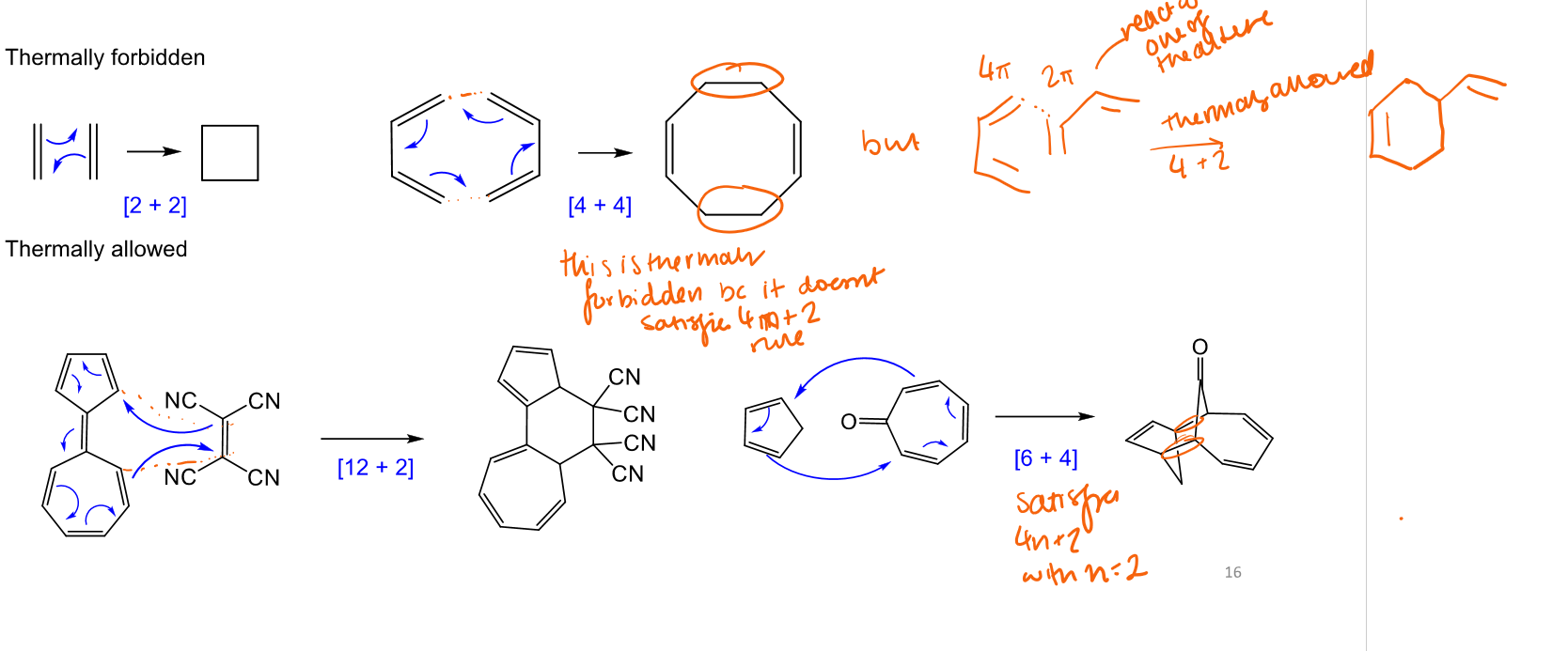 <p>4n+2 molecules are allowed to be thermally made.</p><p>not 4n</p>