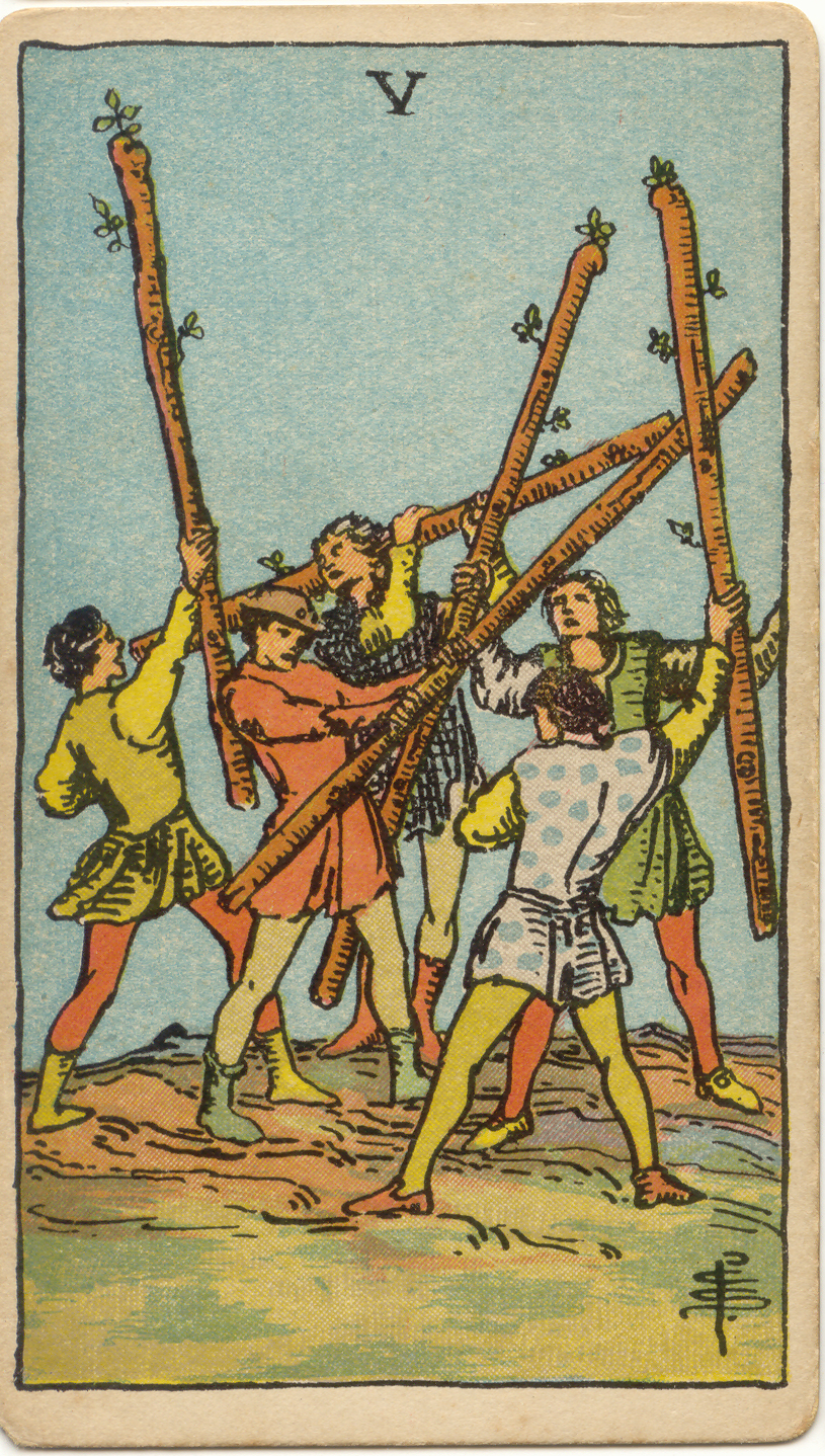<p>Five of Wands</p>