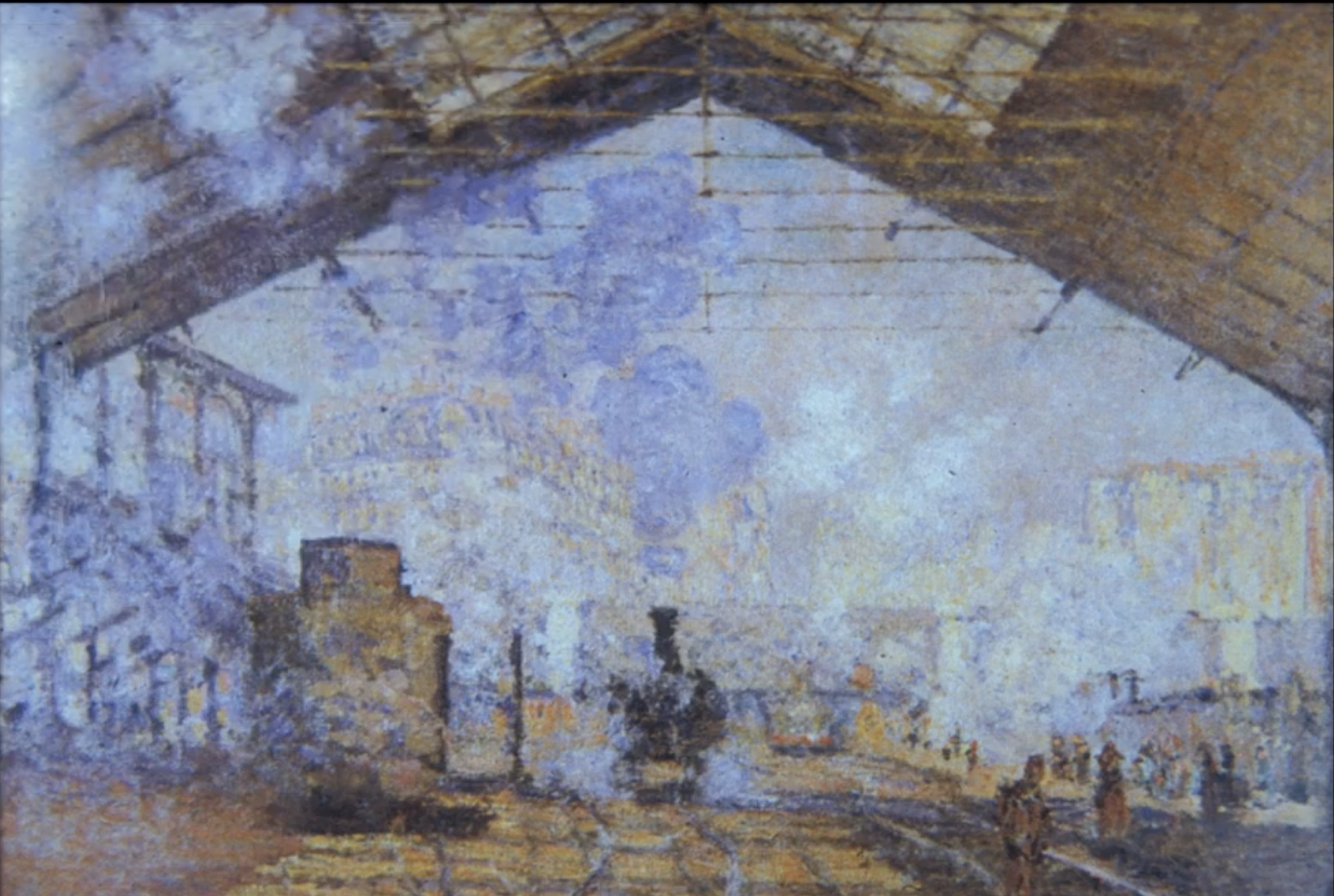 <p><span>"Light, not things"</span><br><br><span>Detail</span><br><br><span>Only used blue and orange colors</span><br><br><span>"Dense light"</span><br><br><span>Adjacent Blends</span></p><p></p><img src="https://assets.knowt.com/user-attachments/250a89d7-ca25-4eb8-b30e-4ce9f76fb0b6.png" data-width="100%" data-align="center"><p></p>