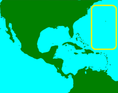 <p>Body of water to the east of North America</p>