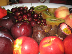 <p>shuǐguǒ </p><p>fruit</p>