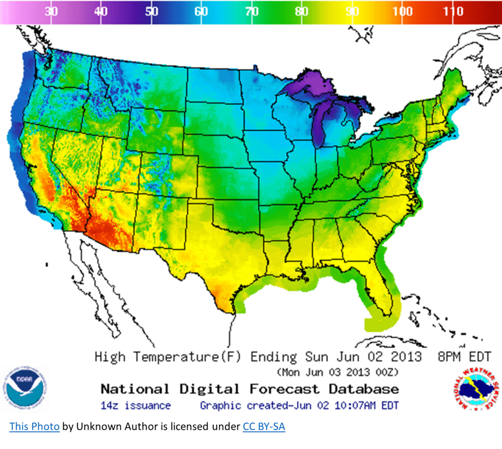 <p>This type of map is ideal for showing gradual change over space. Temperature is a phenomenon that should be mapped using isopleth. Relief maps should always be in isopleth for this reason.</p>