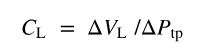 <p><strong>C<sub>L</sub></strong><sub> </sub>and or __: <span style="color: purple;"><strong>magnitude of change in lung volume produced by given change in transpulmonary pressure</strong>. </span></p><p><u>Impacted by:</u> </p><p><mark data-color="yellow" style="background-color: yellow; color: inherit;">(1) stretchability of lung tissue</mark> </p><p><mark data-color="yellow" style="background-color: yellow; color: inherit;">(2) surface tension of air-water interfaces</mark> in alveoli</p><p></p><ul><li><p><mark data-color="purple" style="background-color: purple; color: inherit;">the greater the __, the easier it is to expand the lungs</mark></p></li></ul><p><span style="color: rgb(145, 143, 143);">→ more change in vol. with lesser pressure change (lungs not fully expanded)</span></p><ul><li><p><mark data-color="purple" style="background-color: purple; color: inherit;">the lower the __, the harder (stiffer) it is for lung expansion</mark></p></li></ul><p><span style="color: rgb(145, 143, 143);">→ less change in vol. with greater P<sub>tp</sub> </span><span style="color: purple;">(lungs already expanded from high P<sub>tp</sub>)</span></p><ul><li><p><span style="color: purple;"><strong>need more subatmospheric/smaller P<sub>ip</sub> to make lung move overall</strong></span></p></li></ul><p><span style="color: rgb(145, 143, 143);">→ i.e,, <strong>it <em>needs</em> a smaller intrapleural pressure to cause the movement needed for further expansion</strong> (</span><span style="color: purple;">greater P<sub>tp</sub></span><span style="color: rgb(145, 143, 143);"> = P<sub>alv</sub> -(-P<sub>ip</sub>) </span><span style="color: purple;">= more expansion</span><span style="color: rgb(145, 143, 143);">)</span></p><p><span style="color: rgb(145, 143, 143);">→ does NOT mean that it will make compliance higher (again, increased denominator makes lung less compliant <strong><em>because </em></strong>it is fully expanded!)</span></p><img src="https://assets.knowt.com/user-attachments/c960dd1e-9665-4613-b6dd-cae10a41e4fd.png" data-width="75%" data-align="center"><p></p>