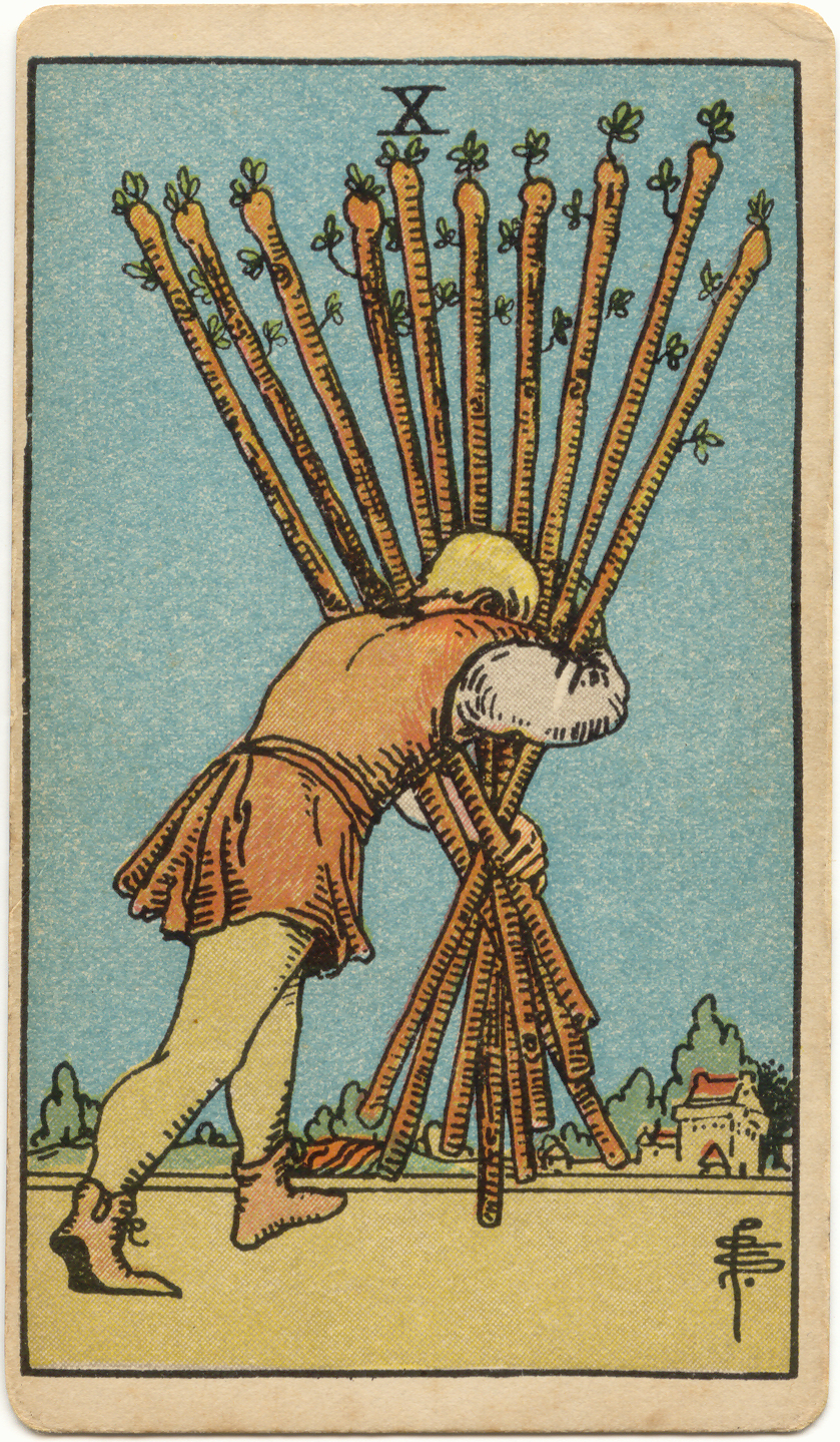 <p>Ten of Wands</p>