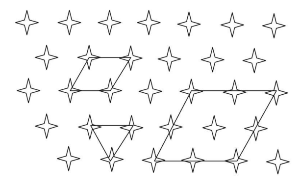 <p>What is the best unit cell for the below crystal and why?</p>