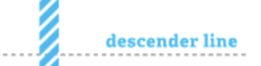 <p>The invisible line marking the lowest point of the descenders within a font.</p>