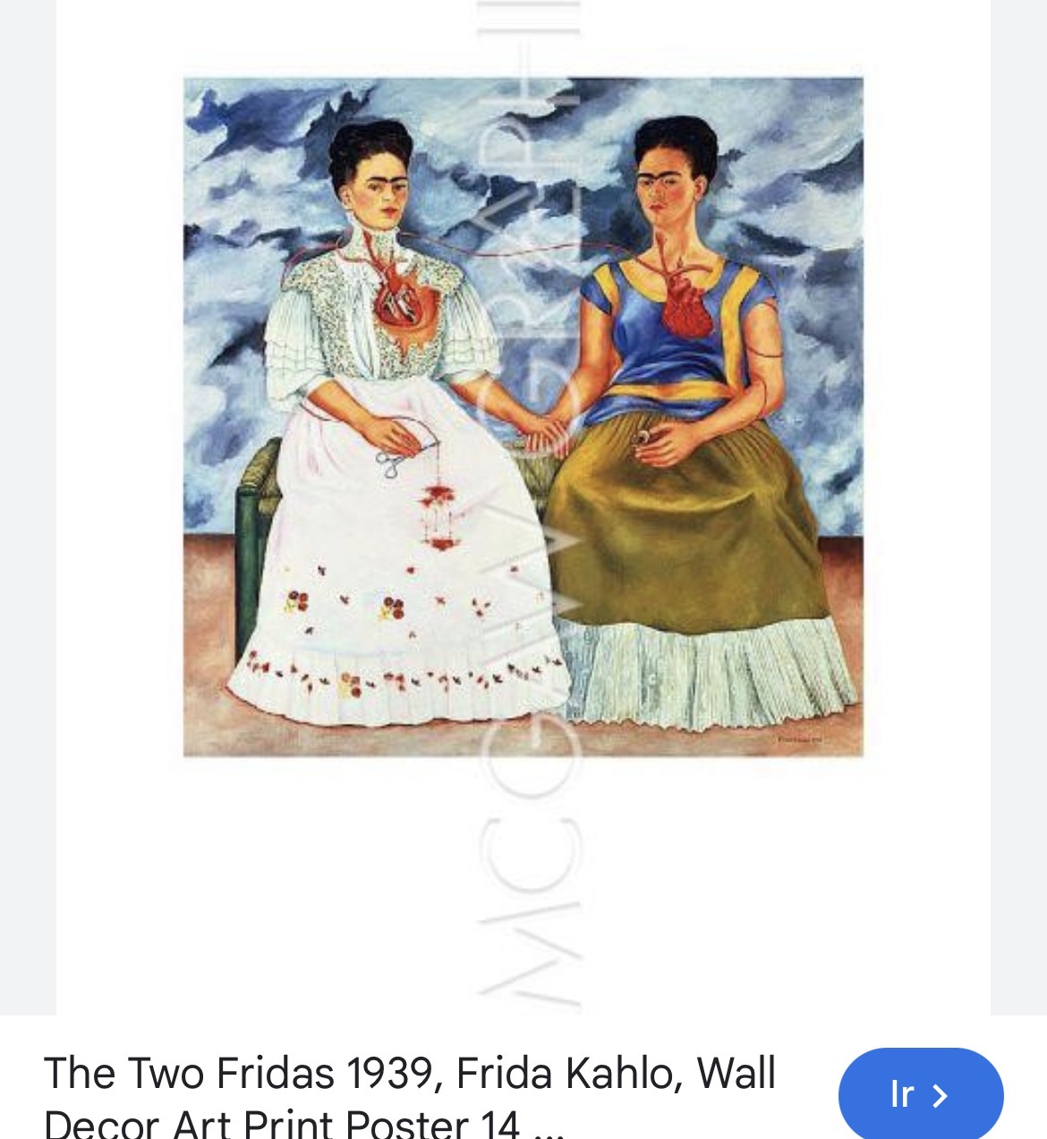 <p>Frida Kahlo ( the two fridas ) modernism </p>