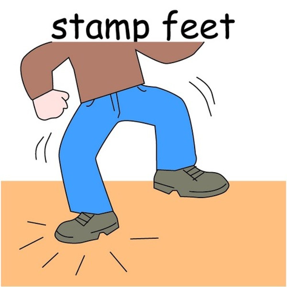 <p>топать</p>
