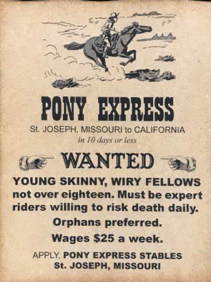 <ul><li><p>Amerikaans</p></li><li><p>postdienst → ruiters + paarden </p></li><li><p>1,5 jaar </p></li></ul><p></p>