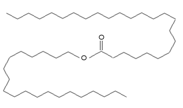 <p>a long-chain alcohol bound to a fatty acid (Ex: wax coatings repel water like on feathers)</p>