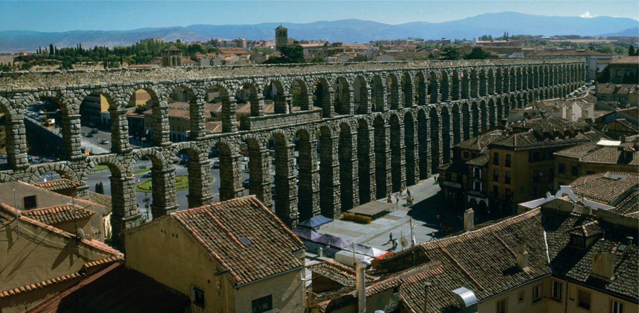 <p><span>Roman engineers had mastered the art of moving water efficiently. Aqueducts that sprang up in urban centers around the Empire. A way they showed they conquered the land and nature.</span></p>
