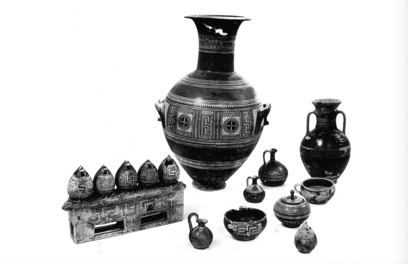 <p>Rich Athenian Lady’s burial</p>