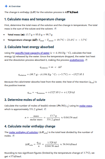 <p><strong>Answer: +37 kJ/mol</strong></p>
