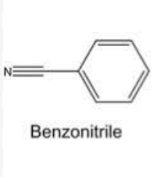 <p>Ar-C-N (triple bond) nitrile </p>