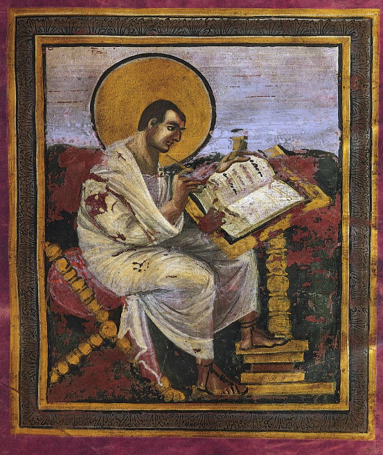 <p>Saint Matthew coronation gospels</p>