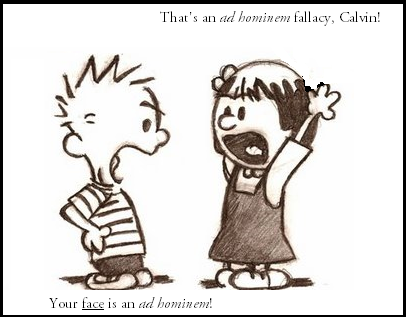 <p><strong>Ad hominem <em>(adjective)</em></strong></p>