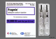 <p>Dalteparin </p><p>Low-molecular weight heparin </p><p>Deep vein thrombosis</p>