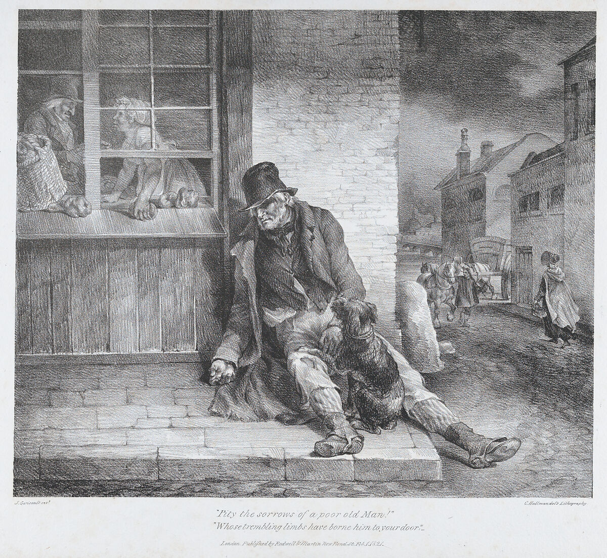 <p>Pity the Poor Old Man, Entrance to Adelphi Wharf </p>