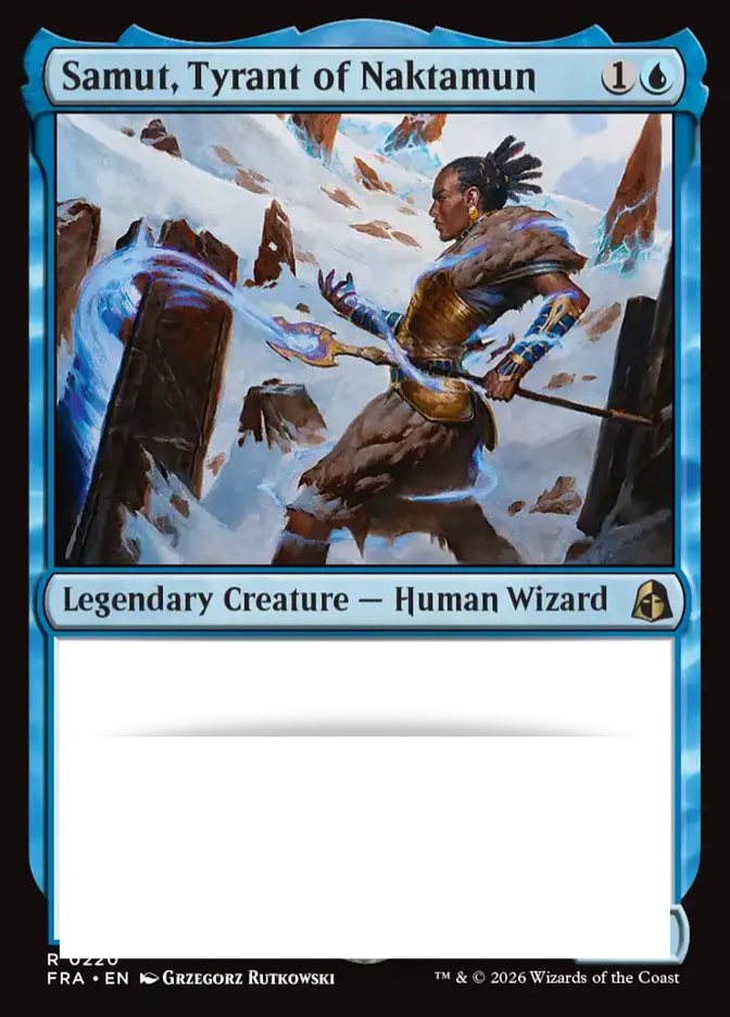 <p><span>Samut, Tyrant of Naktamun 1U 2/1</span></p>
