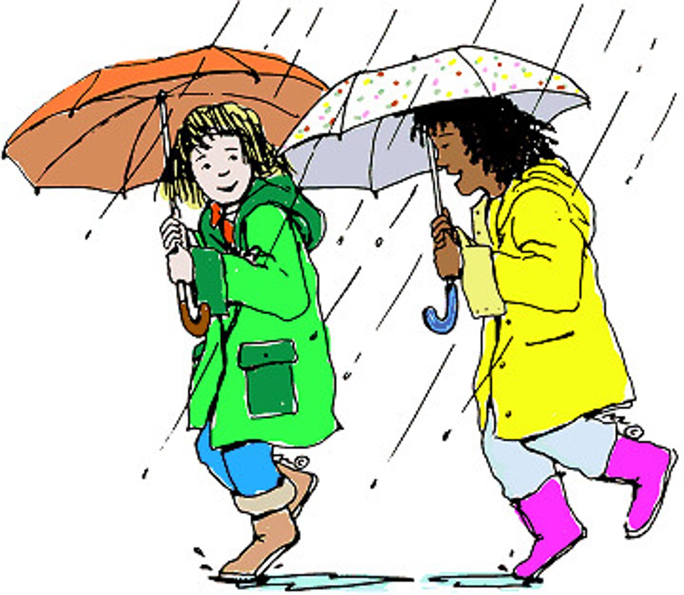 <p>to rain, it rains, it is raining</p>