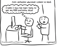 <p>- The subject gives a <u><mark data-color="#f9f7e4" style="background-color: rgb(249, 247, 228); color: inherit;">different response than the respondent truly believes.</mark></u></p>