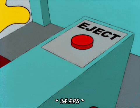 <p><span style="color: yellow;">eject</span></p><p></p><p>The squid ejects ink when it senses danger.</p>