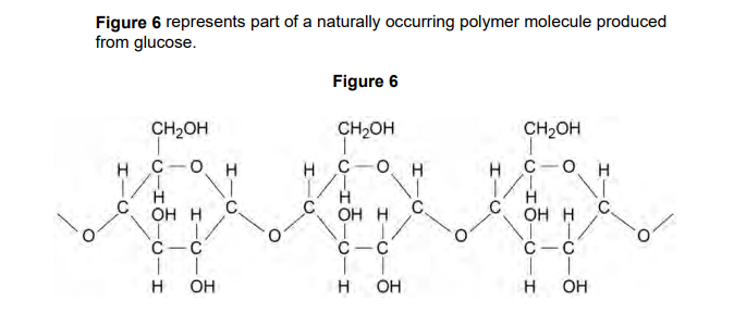 <p>2023: Suggest the identity of this polymer (1)</p>