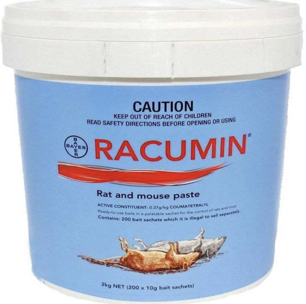<p>Racumin Rat and Mouse Paste</p><ul><li><p>Role?</p></li><li><p>Main pests?</p></li><li><p>Key feature?</p></li></ul><p></p>