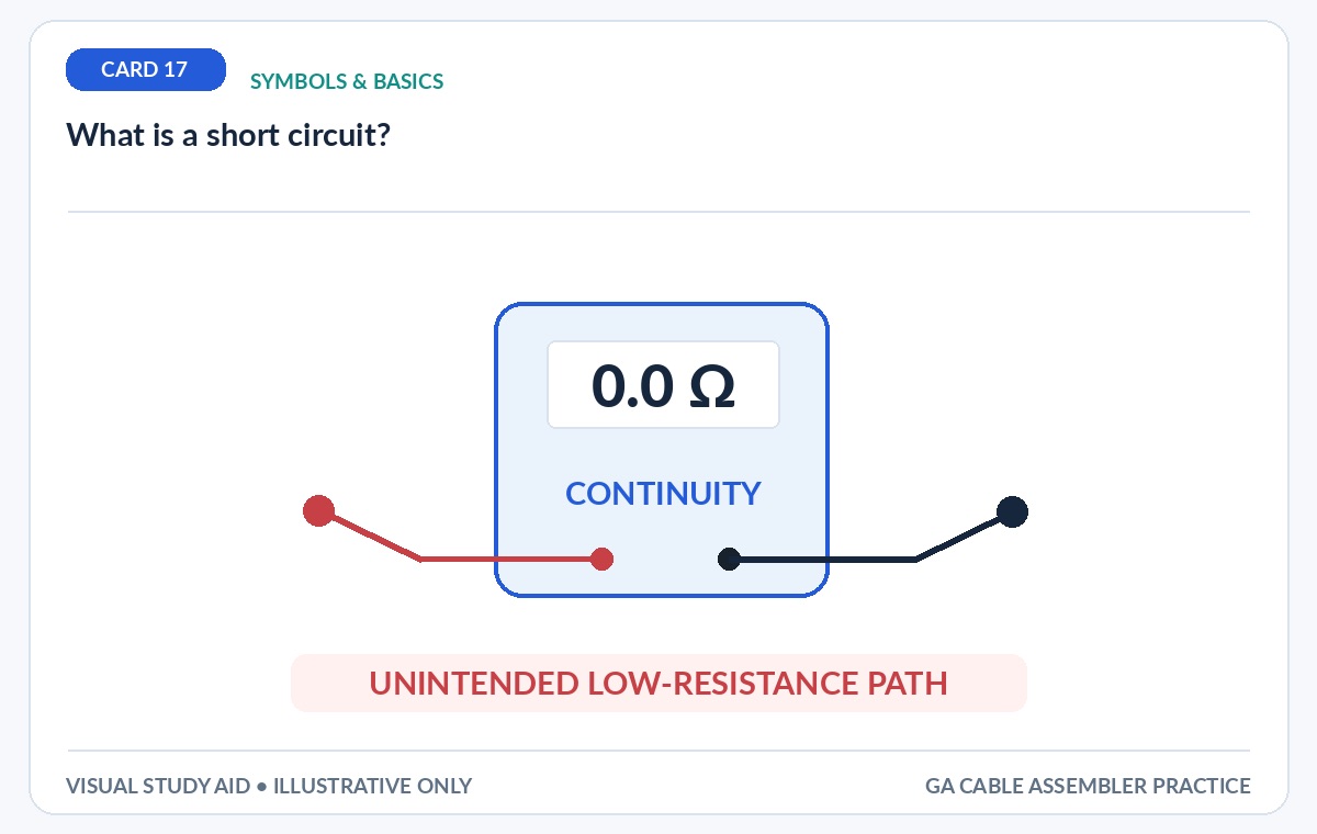 <p>What is a short circuit?</p>