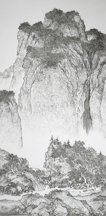 <p>Chen Chun-Hao, <em>Imitating Fan Kuan’s Travelers Amid Mountains and Streams from the Song Dynasty,</em> 2011</p>