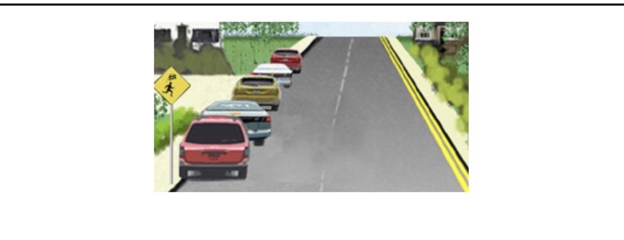 <p><span>What should a driver be most aware of in this situation?</span></p>