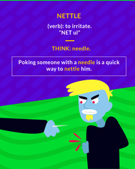 <p>to irritate</p>