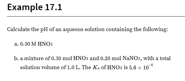 <p>Make ice table, it’s unique for this one because when k is small for this example</p><p></p><p>we can do ka (given just didnt write it) = (20 + x) (x) / (30 - x)</p><p></p><p>and it becomes</p><p></p><p>Ka = (20)(x) / 30</p><p>so we eliminate the x that’s combined with a value in both the numerator and denominator.</p>