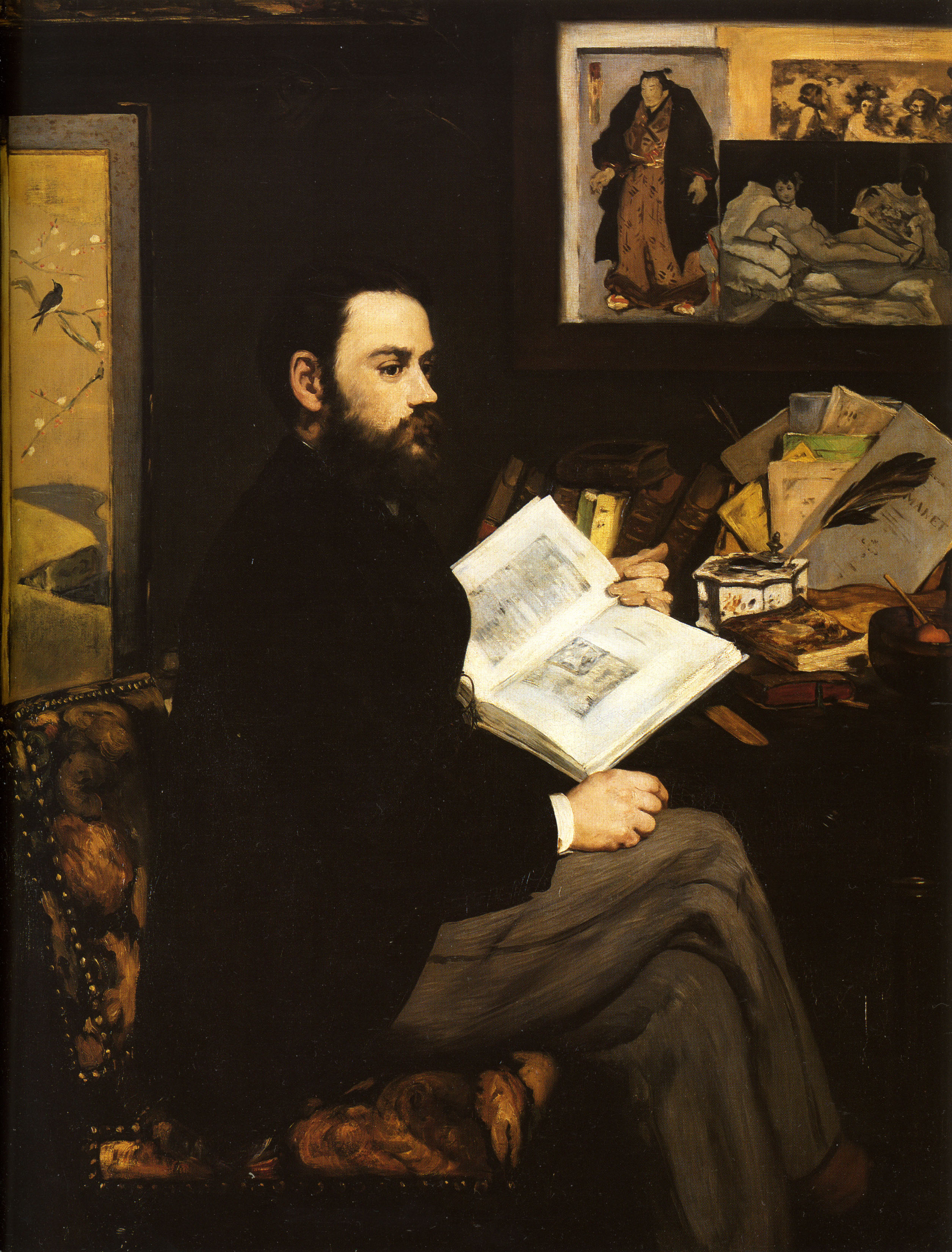 <p>Portrait d’Émile Zola (Manet, 1968)</p>