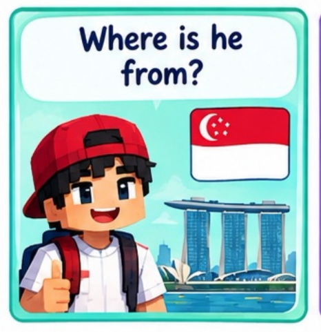 <p>Where is he from?</p>