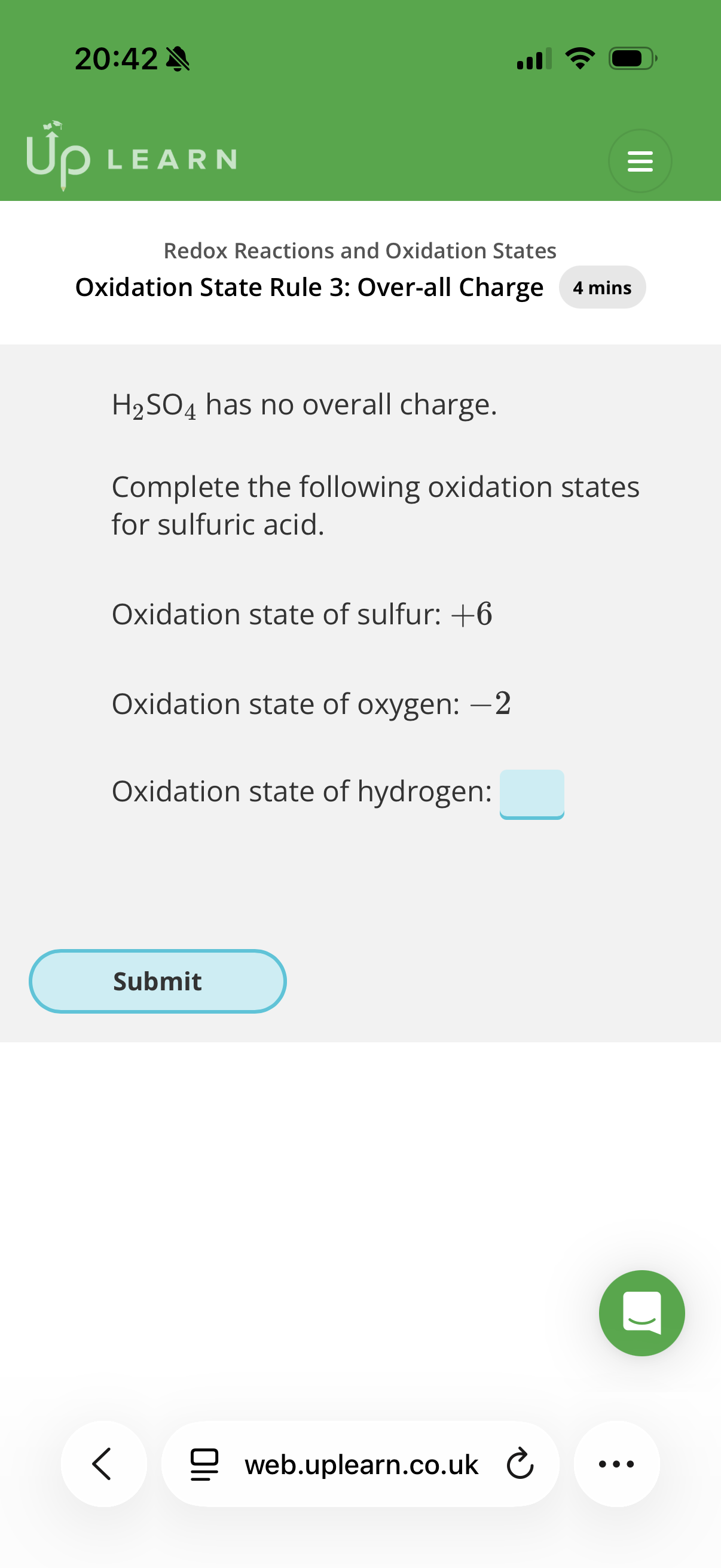 <p>Answer image question?</p><p>Note: work out the oxidation state of the elements in the ion, and then work out the oxidation state for the other element in the compound.</p><ol start="2"><li><p><span>Copper sulfate has the following chemical formula:</span><br><span>CuSO4</span><br><span>Using your knowledge of the sulfate ion, deduce the oxidation state of copper.</span><br><br>3. <span>Give the full name of the most common form of copper sulfate, which has the formula CuSO4.</span></p><ol start="4"><li><p><span>Give the full name of the molecule </span><br><span>UF4 and deduce the oxidation states.</span></p></li></ol></li></ol><p></p>