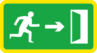 You're in a tunnel and you see this sign. What does it mean?