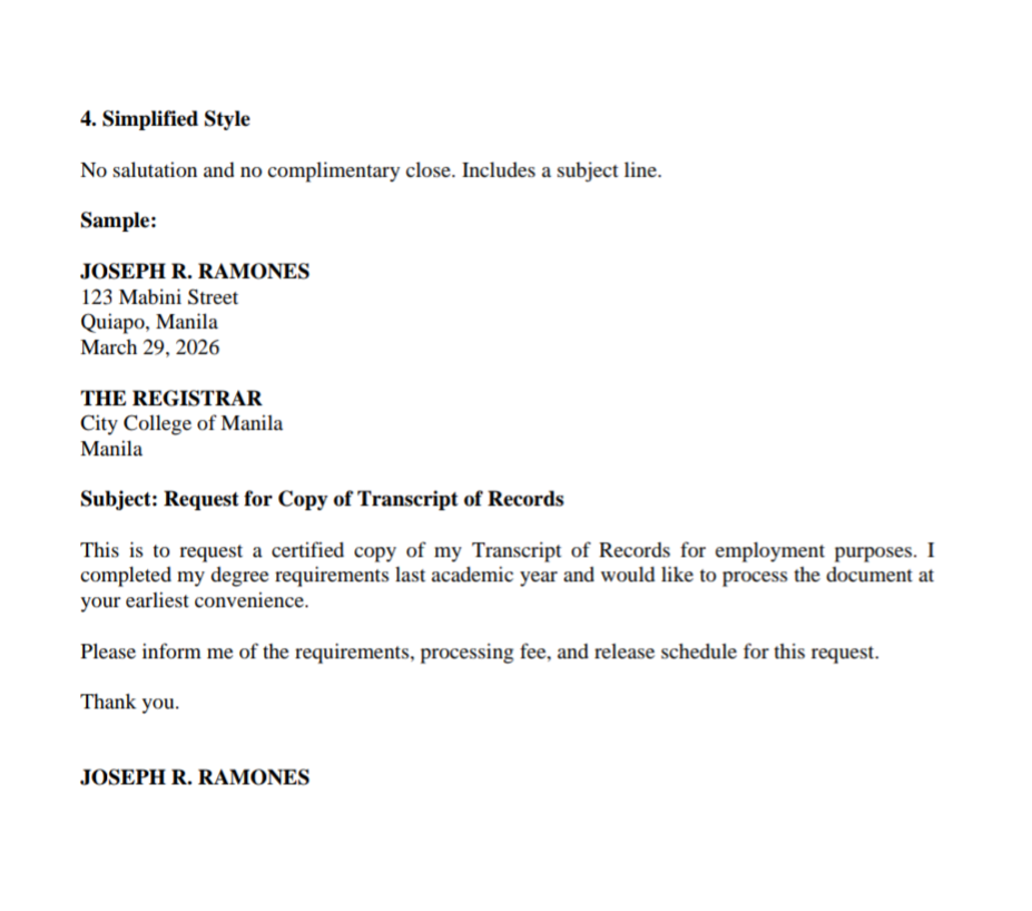 <p>4. Simplified Style</p>