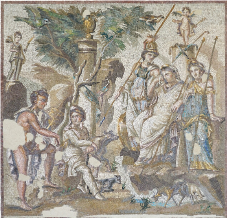 <p>What is the time period of this mosaic? </p>