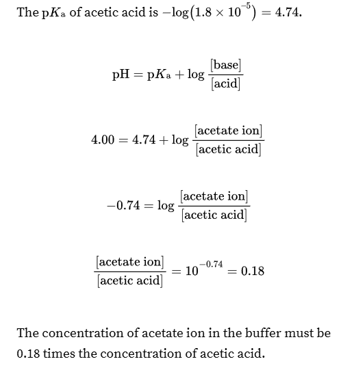 <ol><li><p>Find pKA</p></li><li><p>Plug given pH in</p></li><li><p>simplify</p></li><li><p>do 10<sup>(-)value</sup> to get the ratio of ion to acid.</p></li></ol><p></p>