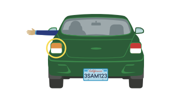 <p>Identify the hand-and-arm signal.</p>