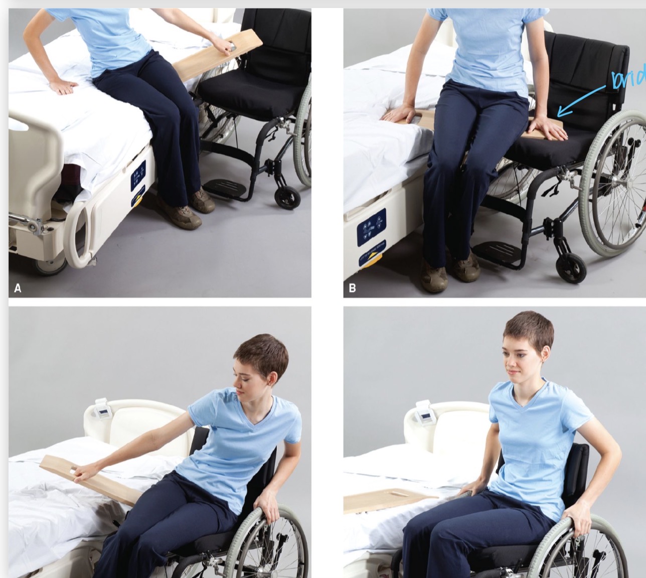 <p>Name 2 patient populations that commonly use transfer boards</p>