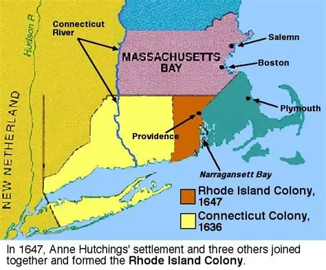<p>Founding of Rhode Island</p>