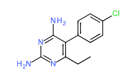<p>Always used with sulfadoxine (in Fansidar) to treat <span>uncomplicated, chloroquine resistant, P.falciparum malaria</span></p>