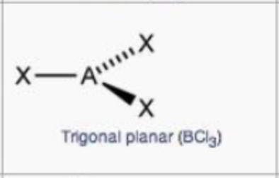 <p>trigonal planar</p>